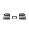 Anderson Teak SET-172 5-pc Coronado Aluminum Deep Seating Se Front - Anderson Teak SET-172 5-pc Coronado Aluminum Deep Seating Se Front