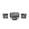 Anderson Teak SET-173 5-pc Coronado Aluminum Deep Seating Set  Front
