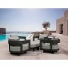 Anderson Teak SET-174 6-pc Coronado Aluminum Deep Seating Set - Anderson Teak SET-174 6-pc Coronado Aluminum Deep Seating Set