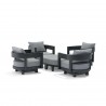 Anderson Teak SET-174 6-pc Coronado Aluminum Deep Seating Set