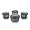 Anderson Teak SET-174 6-pc Coronado Aluminum Deep Seating Set Back