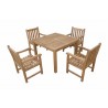 Anderson Teak Montage Braxton  5- Pices Dining Set B Top View