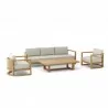 Anderson Teak 4-pc Junus Deep Seating Set - Anderson Teak 4-pc Junus Deep Seating Set