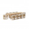 Anderson Teak 11-pc Junus Extension Dining Table Set Side