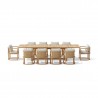 Anderson Teak 11-pc Junus Extension Dining Table Set Front