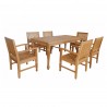 Rockford 7-Pieces Dining Set - Top Angle