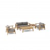 nderson Teak 4-pc Palermo Deep Seating - White BG