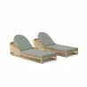 Anderson Teak 2-pc Catania Sun Lounger - Anderson Teak 2-pc Catania Sun Lounger