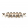Anderson Teak 13-pc Toscana Extension Dining Table Set  Front