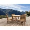Anderson Teak 5-pc Bistro Table Set - Anderson Teak 5-pc Bistro Table Set