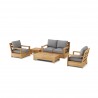 Anderson Teak 5-pc Madera Deep Seating - White BG