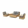 Anderson Teak 5-pc Madera Deep Seating - White BG - Anderson Teak 5-pc Madera Deep Seating - White BG