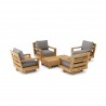 Anderson Teak 6-pc Madera Deep Seating - White BG