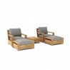 Anderson Teak 5-pc Madera Deep Seating - Angled 