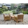 Anderson Teak 5-pc Luxe Modular Deep Seating Set - Anderson Teak 5-pc Luxe Modular Deep Seating Set