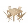 Anderson Teak Windsor Classic 5-Pieces Folding Dining Chair Side View