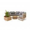 Anderson Teak Circular Modular Deep Seating Set - Front
