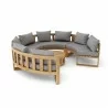 Anderson Teak Circular Modular Deep Seating Set - SET-810 - Top Angled - Anderson Teak Circular Modular Deep Seating Set - SET-810 - Top Angled