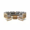 Anderson Teak Circular Modular Deep Seating Set - SET-810 - Front - Anderson Teak Circular Modular Deep Seating Set - SET-810 - Front
