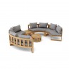 Anderson Teak Circular Modular Deep Seating Set - SET-811 - Top Angled View