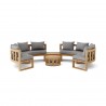 Anderson Teak Circular Modular Deep Seating Set - SET-811 - Front View