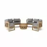 Anderson Teak Circular Modular Deep Seating Set - SET-811 - Front View - Anderson Teak Circular Modular Deep Seating Set - SET-811 - Front View