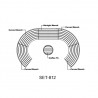 Anderson Teak Circular Modular Deep Seating Set - SET-812 - Dimensions