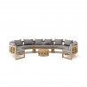 Anderson Teak Circular Modular Deep Seating Set - SET-812 - Front