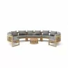 Anderson Teak Circular Modular Deep Seating Set - SET-812 - Front - Anderson Teak Circular Modular Deep Seating Set - SET-812 - Front