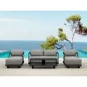 Anderson Teak SET-902-AL 6-pc Granada Aluminum Deep Seating - Anderson Teak SET-902-AL 6-pc Granada Aluminum Deep Seating