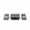 Anderson Teak SET-902-AL 6-pc Granada Aluminum Deep Seating Front - Anderson Teak SET-902-AL 6-pc Granada Aluminum Deep Seating Front