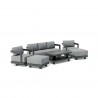 Anderson Teak SET-903-AL 6-pc Granada Aluminum Deep Seating Side