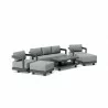 Anderson Teak SET-903-AL 6-pc Granada Aluminum Deep Seating Side - Anderson Teak SET-903-AL 6-pc Granada Aluminum Deep Seating Side