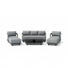 Anderson Teak SET-903-AL 6-pc Granada Aluminum Deep Seating Front