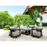 Anderson Teak SET-904-AL 5-pc Granada Aluminum Deep Seating - Anderson Teak SET-904-AL 5-pc Granada Aluminum Deep Seating