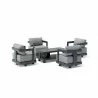 Anderson Teak SET-904-AL 5-pc Granada Aluminum Deep Seating Side - Anderson Teak SET-904-AL 5-pc Granada Aluminum Deep Seating Side