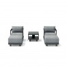 Anderson Teak SET-905-AL 5-pc Granada Aluminum Deep Seating Front