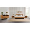 Armen Living Aldo King Size 4 Piece Platform Bed Frame Bedroom Set