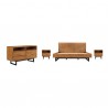 Armen Living Aldo King Size 4 Piece Platform Bed Frame Bedroom Set 001