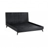 Armen Living Carnaby 3 Piece Bedroom Set in Black Brushed Oak Wood 007