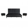 Armen Living Carnaby 3 Piece Bedroom Set in Black Brushed Oak Wood 002