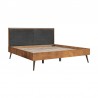 Armen Living Coco Rustic 3 Piece Upholstered Platform Bedroom set in Queen with 2 Nightstands 02