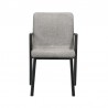 Armen Living Cortina and Varde 5 Piece Black Rectangular Dining Set - Chair Front