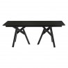 Cortina Varde Black Dining Table - Front