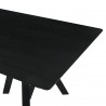 Cortina Varde Black Dining Table - Edge Close-Up