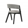 Cortina Rowan Black Dining Chair - Back Angle