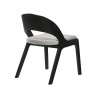 Armen Living Cortina and Polly 5 Piece Black Rectangular Dining Set- Chair Back