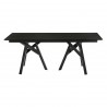 Cortina Polly Black Dining Table - Front