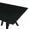 Cortina Polly Black Dining Table - Edge Close-up - Cortina Polly Black Dining Table - Edge Close-up