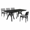 Cortina Lima 5 Piece Walnut Dining Set - Cortina Lima 5 Piece Walnut Dining Set